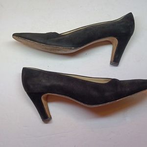 Silvia Fiorentina Womens Size 8M Black Suede Heels